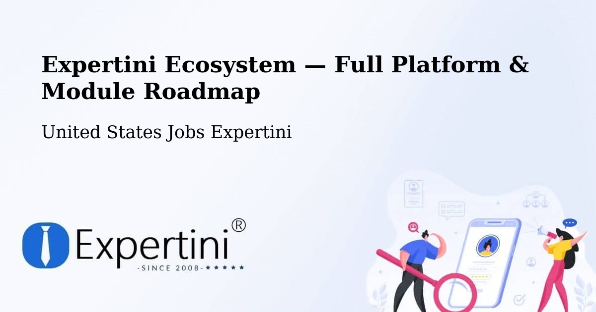 Expertini Ecosystem — Full Platform & Module Roadmap – Provo